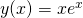 y(x) = xe^x