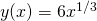 y(x) = 6 x^{1/3}